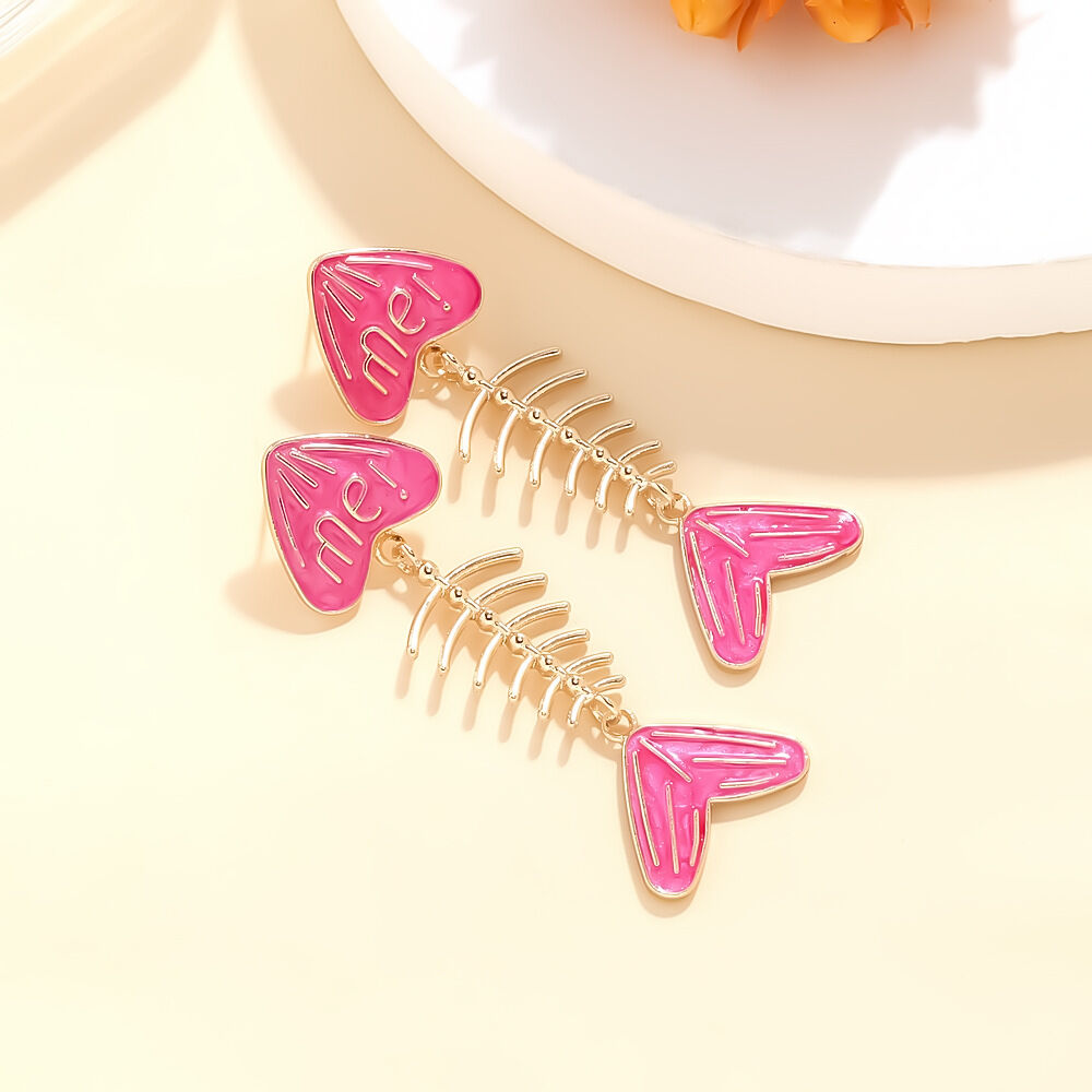 Sweet Alloy Fish Dangle Earrings 2