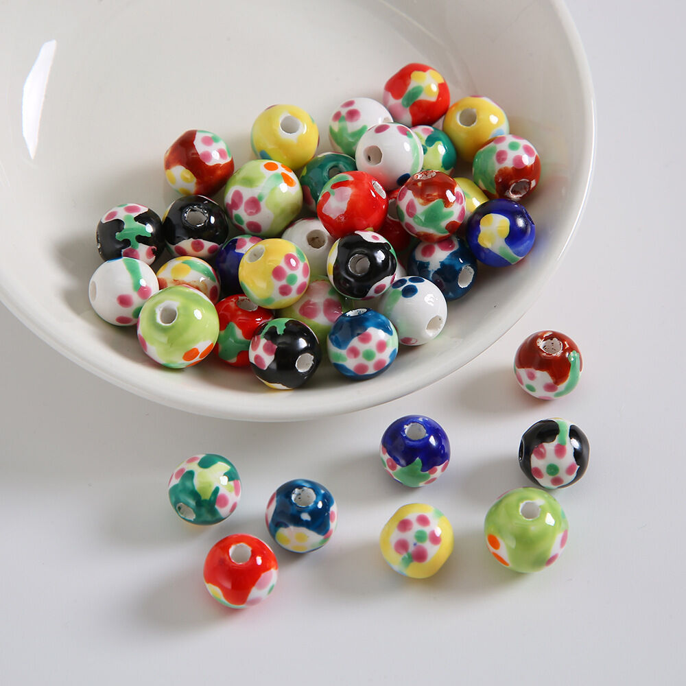 1 Piece Ball Ceramics DIY Jewelry Bead