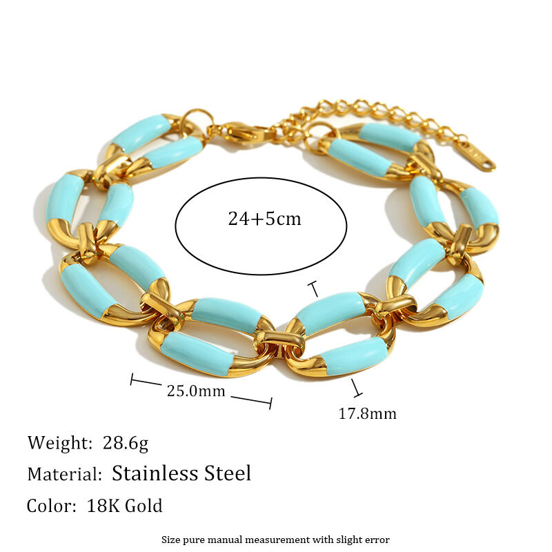 Simple Series Sweet Solid Color Stainless Steel Waterproof Women's Chain Necklaces 