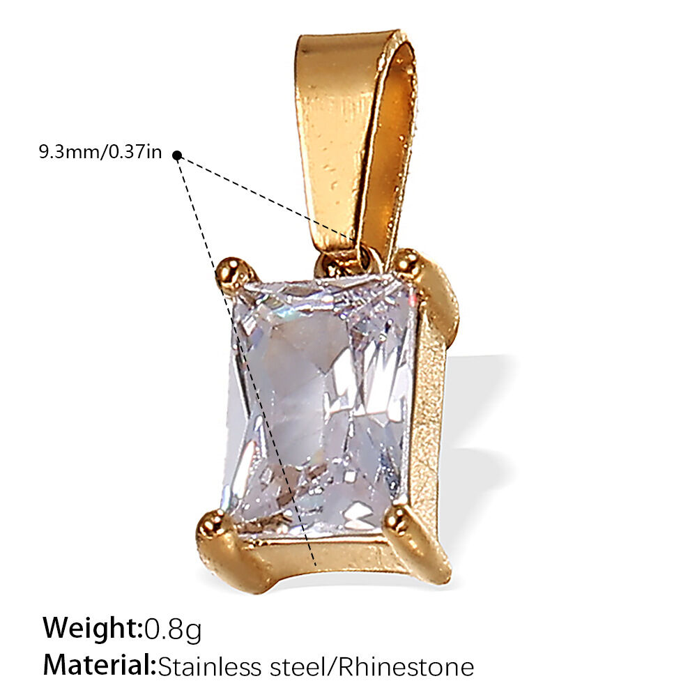 Pj466Weg White Zirconium Gold Pendant Picture10