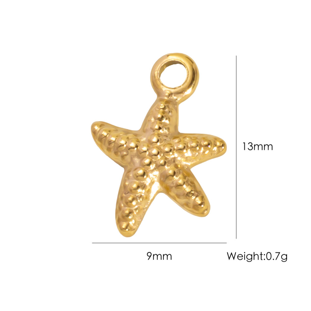 18K Gold Plated Stainless Steel Waterproof Pendants Turtle Vacation Daily Romantic Series Women's Jewelry Picture2