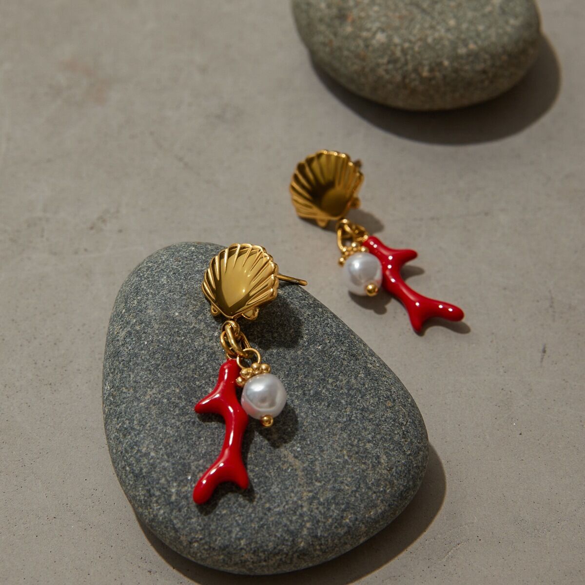  style stainless steel  gold color drop earrings 2