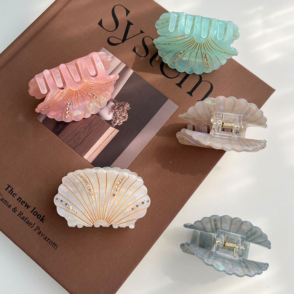 1 Pair Simple Series Casual Turtle Acetate Women's Hair Claws Picture3