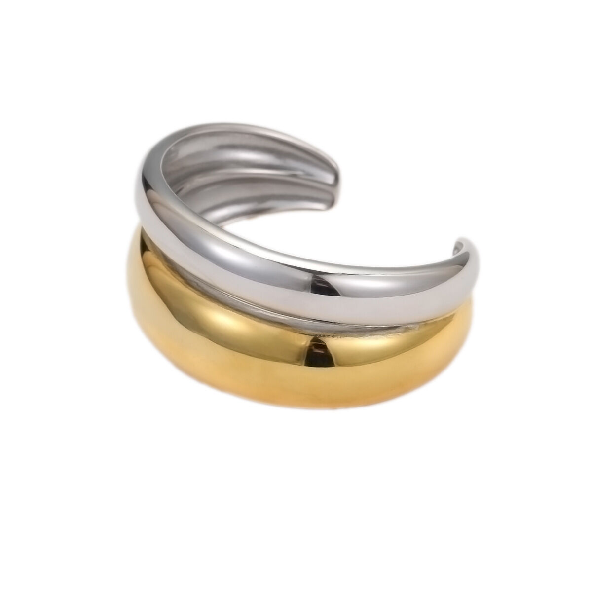 Eenvoudige serie, eenvoudige, gemengde kleuren, roestvrijstalen, waterdichte, goudkleurige damesarmbanden Afbeelding5