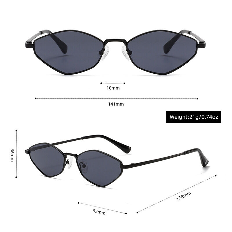 1 Pair Simple Series Casual Solid Color Metal Women's Sunglasses Picture8