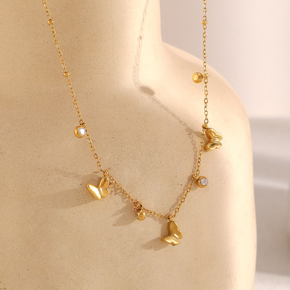 Fashion OL Animal Stainless Steel Waterproof Women's Pendant Necklaces