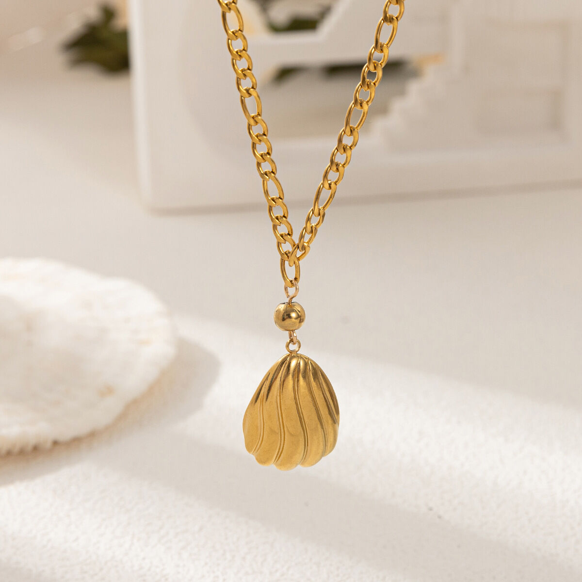 Romantic Starfish Ocean - themed Stainless Steel Waterproof Women's Necklaces h5 Picture3