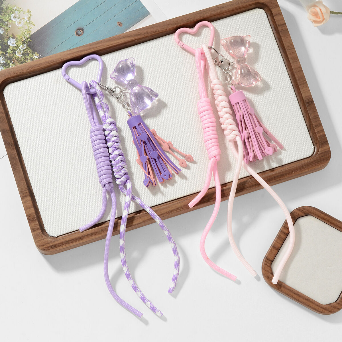Sweet Bow Knot Alloy Bag Charms