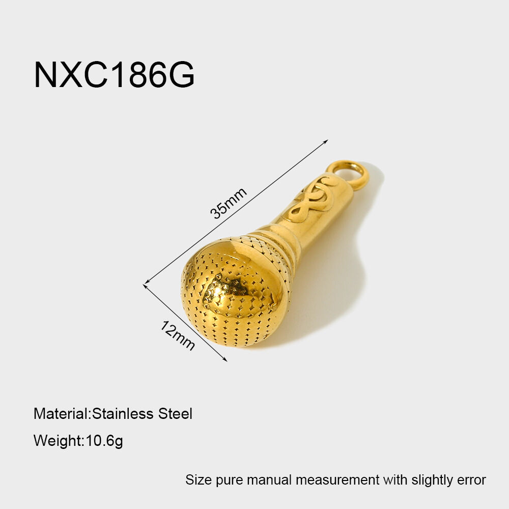 1 Pair Simple Series Daily Geometric Stainless Steel Waterproof Gold Color Unisex Pendants
