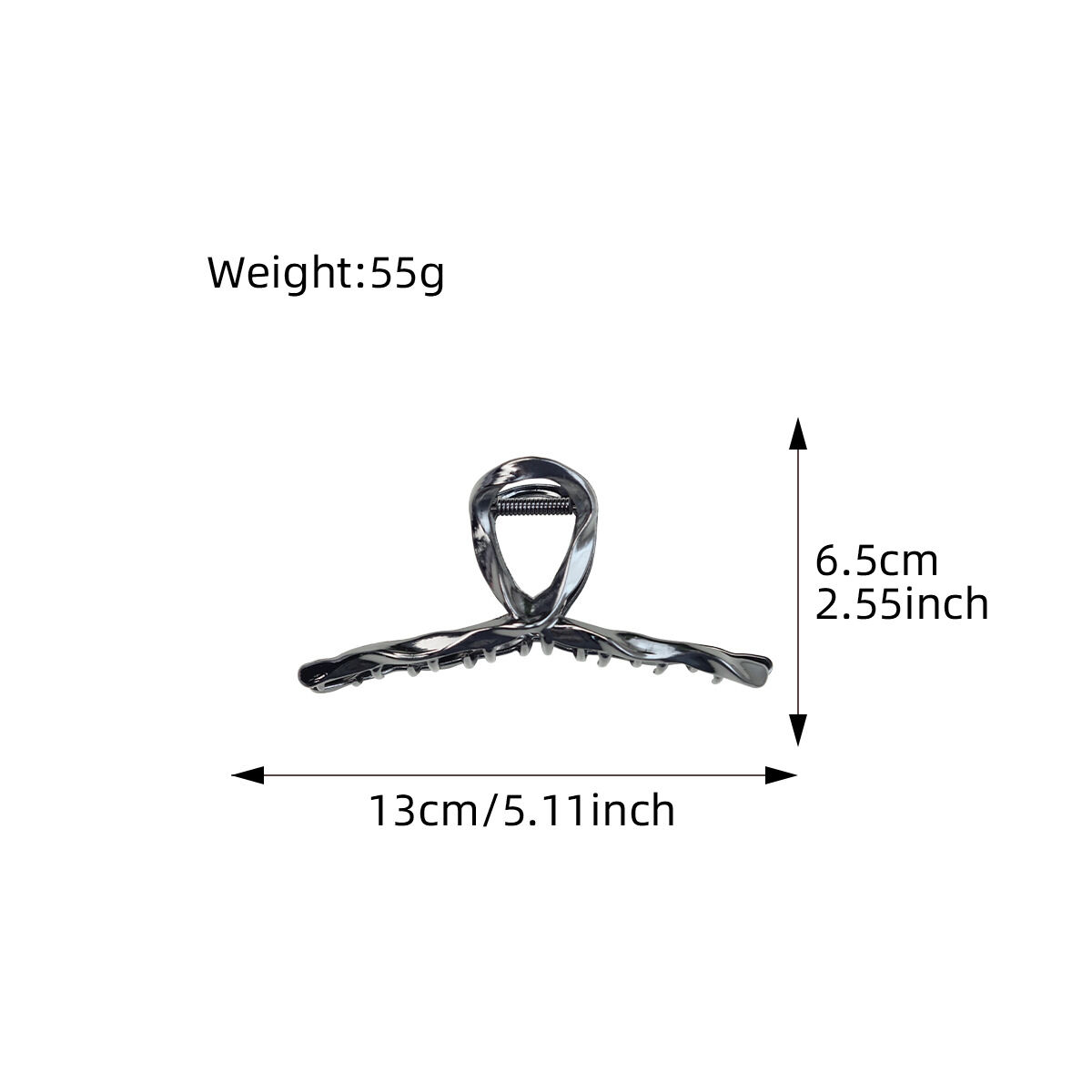 1 Piece Simple Series Casual Solid Color Alloy Women's Hair Claws Picture7