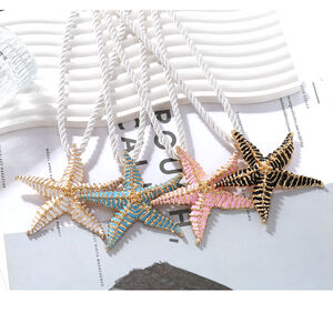 Vacation Alloy Starfish Pendant Necklaces h5 Picture4