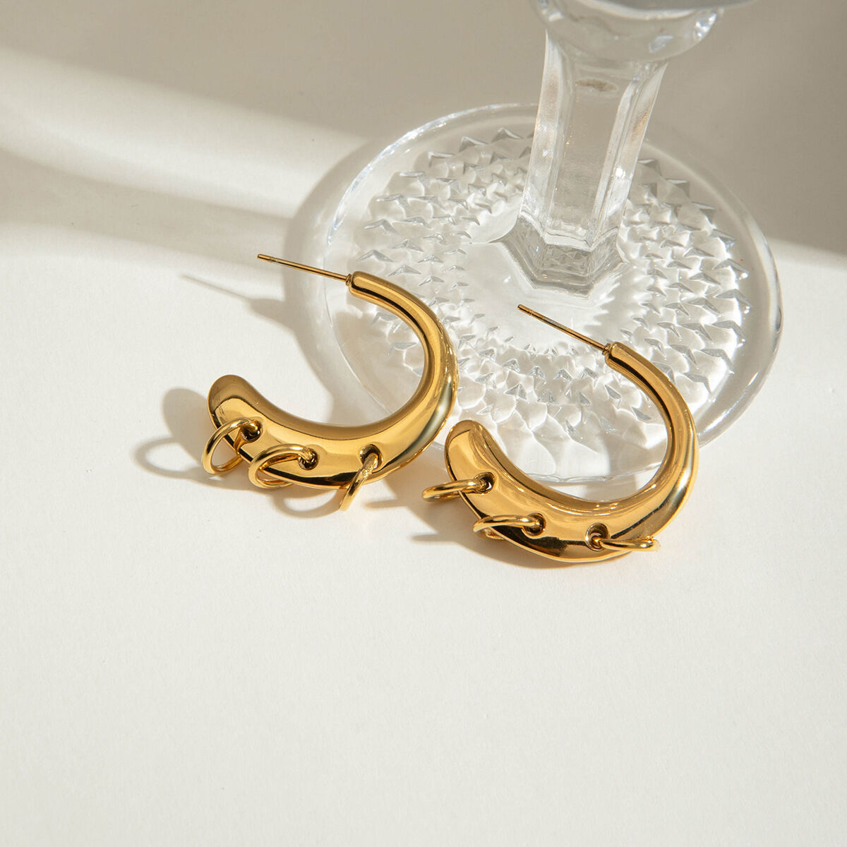  style edelstahl gold farbe creolen 2