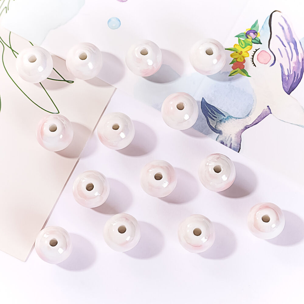 1 Piece Pink Series Ceramics DIY Jewelry Bead
