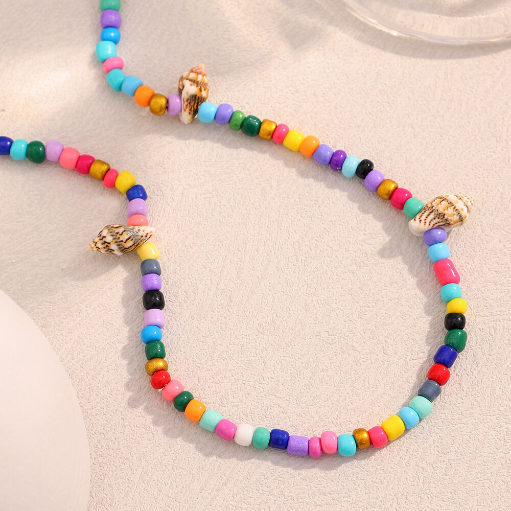 Jelly Colored Beach Vacation Series Acrylic Women's Necklaces h5 Picture4
