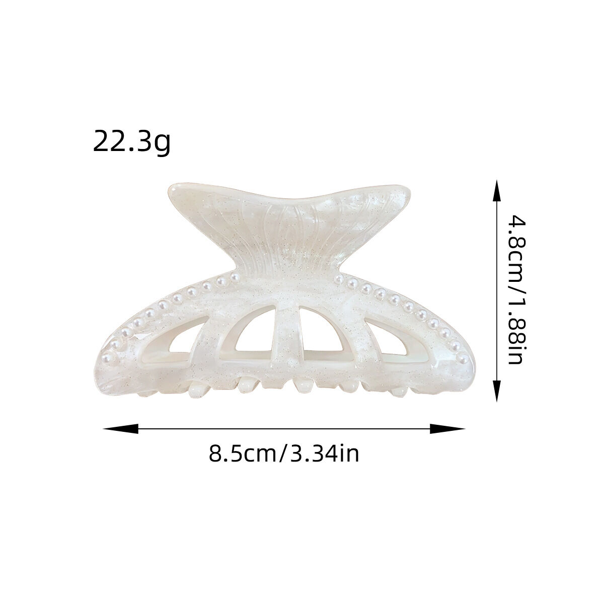 Simple Series Casual Solid Color Acrylic Women's Hair Claws h5 Picture4