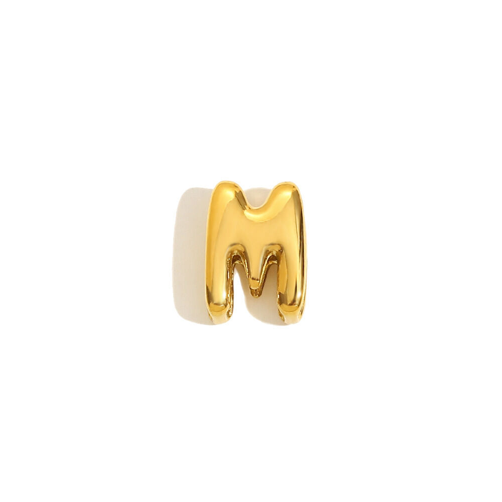 Hollow Small Letter Pendant Necklace-Gold-M Picture13