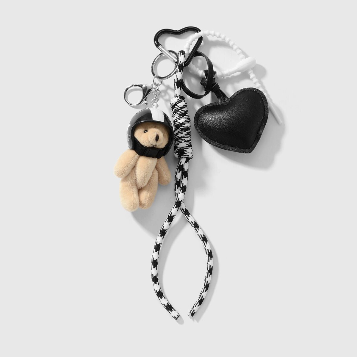 1 Black Love Bear Keychain Picture2