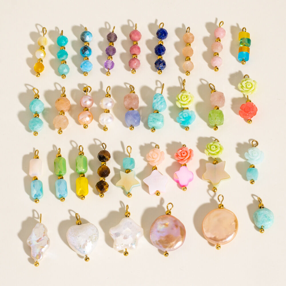1 Pair Simple Series Sweet Droplet Natural Stones Women's Pendants
