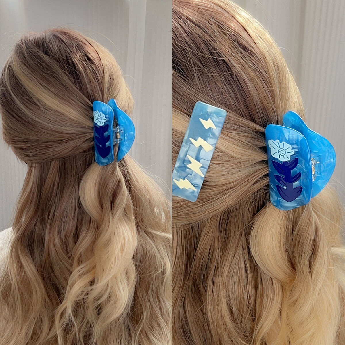 Simple Series Cute Cartoon PVC Women's Hair Claws 2