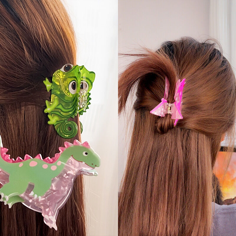 1 Piece Cute Little Dinosaur Acrylic Women's Hair Claws Picture2