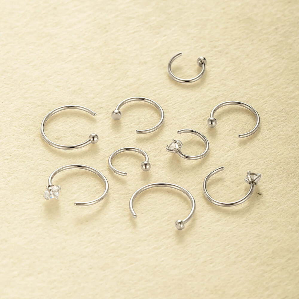 1 Piece Stainless Steel Waterproof Women's Nose Stud