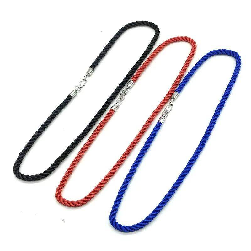 1 pieza DIY serie colorido acero inoxidable clip impermeable joyería cordones collar h5Imagen2