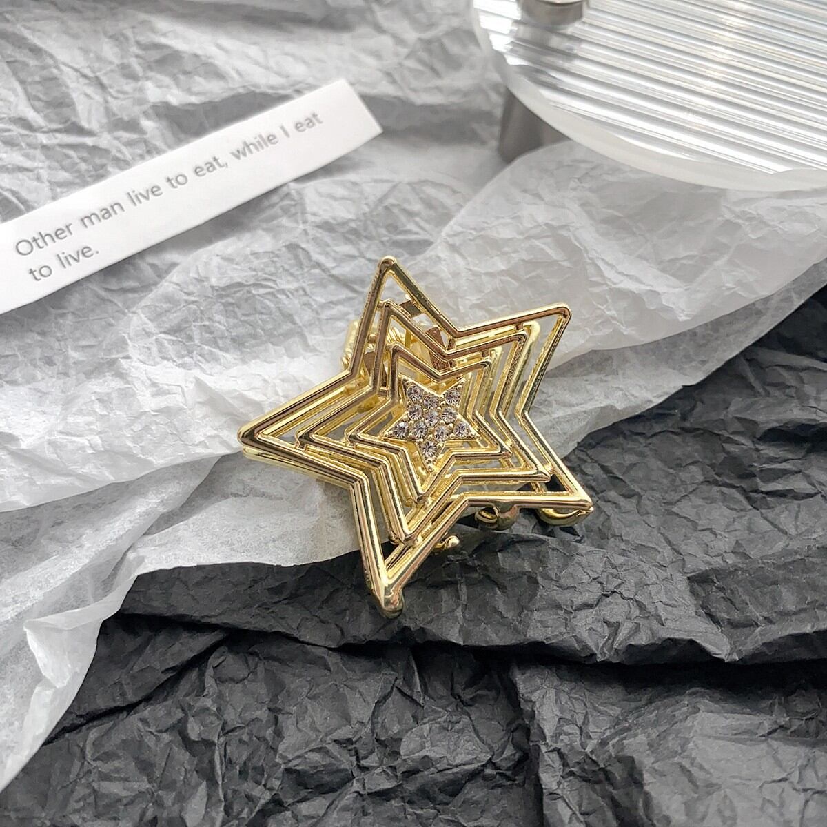 Gold Five-Pointed Star 4.7Cm Picture2
