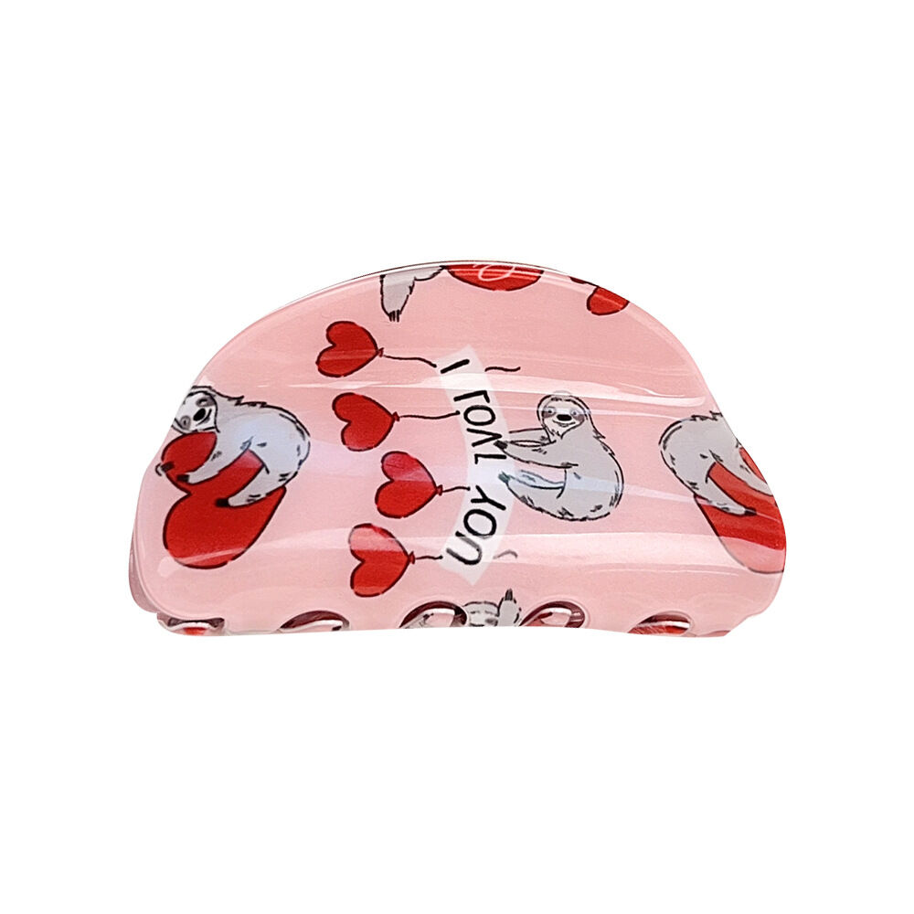 1 Pair Simple Series Casual Heart PVC Women's Hair Claws h5 Picture4
