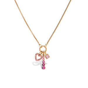 Sweet Heart Stainless Steel Waterproof Gold Color Pendant Necklaces h5