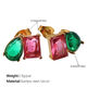 Eh1052Rgg Red And Green Zirconium Earrings Picture2