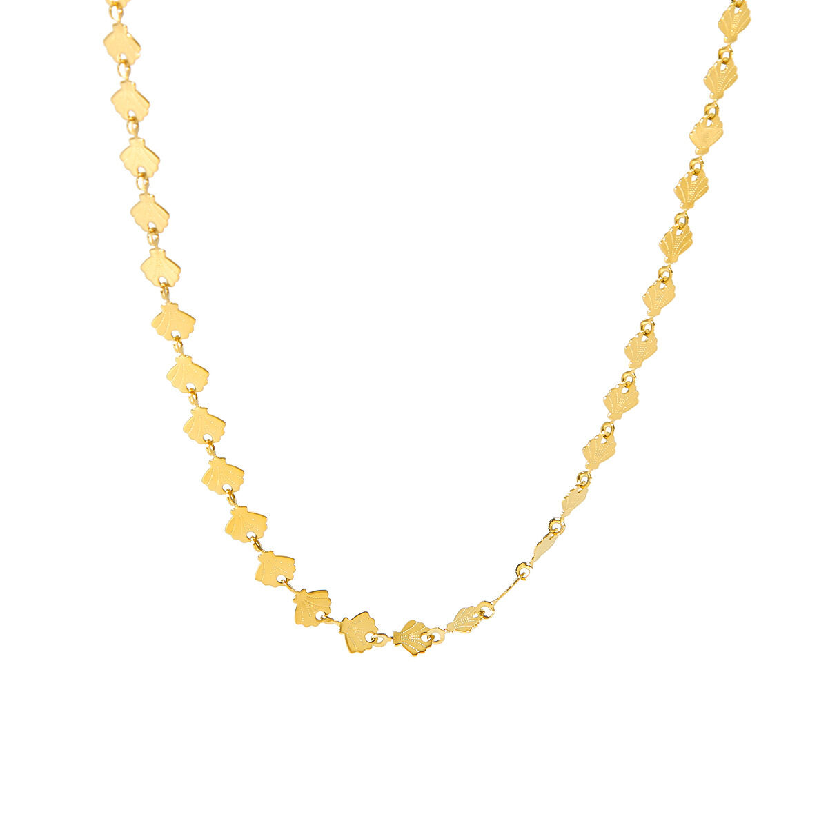 1 Pair Simple Series Daily Turtle Stainless Steel Waterproof Gold Color Unisex Chain Necklaces h5Picture5