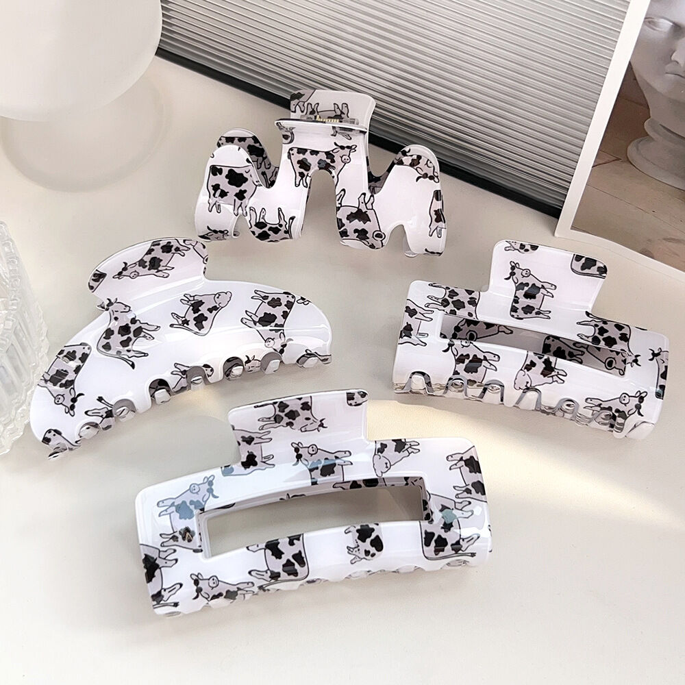 1 Pair Simple Series Cute Cartoon PVC Women's Hair Claws