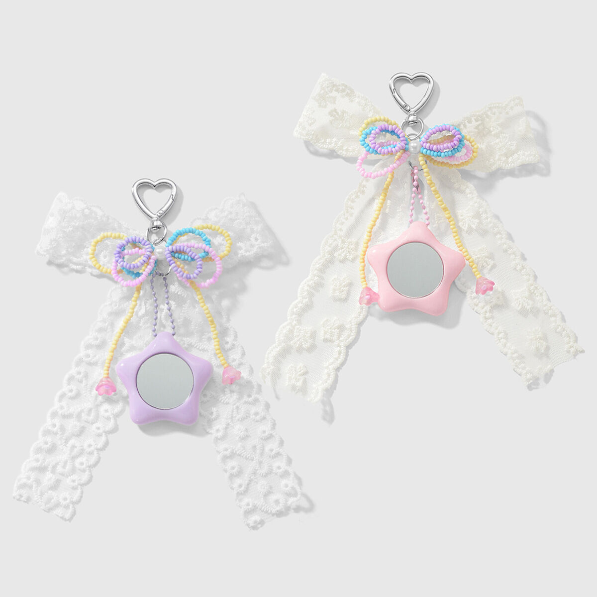 Sweet Beaded Bow Knot Bag Charms 2