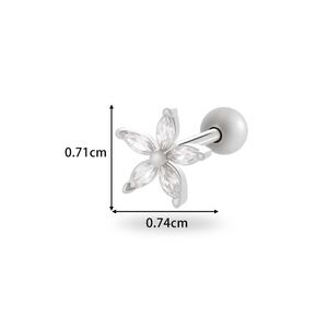 1 Piece Heart Copper Gold Color Piercings Earrings h5 Picture2