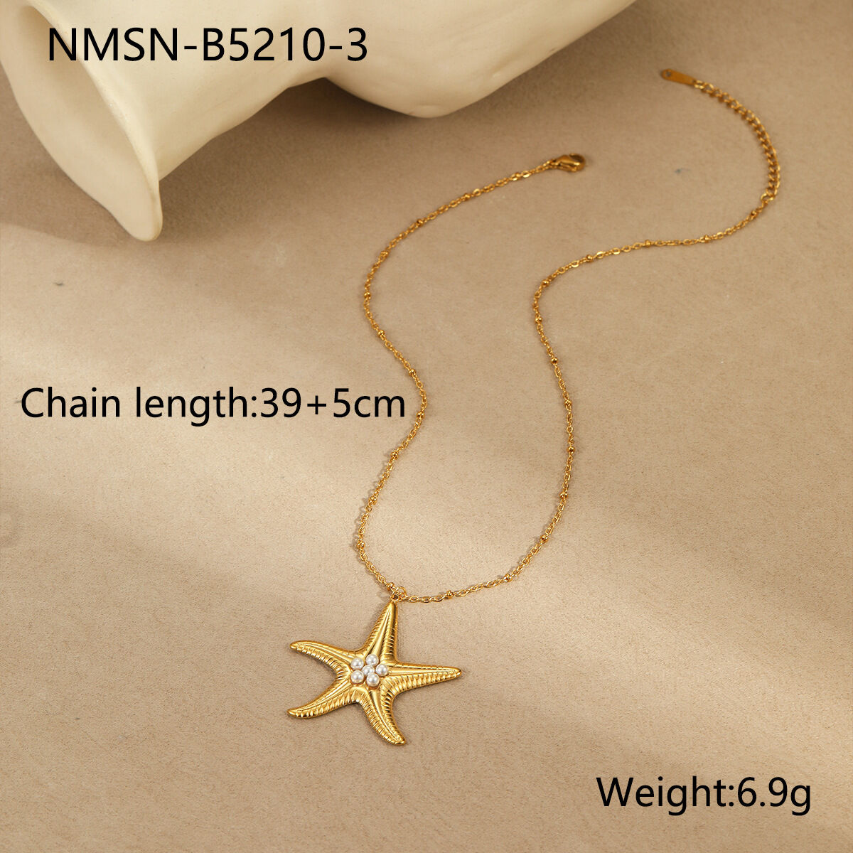 Nmsn-B5210-3 Starfish Necklace Picture3