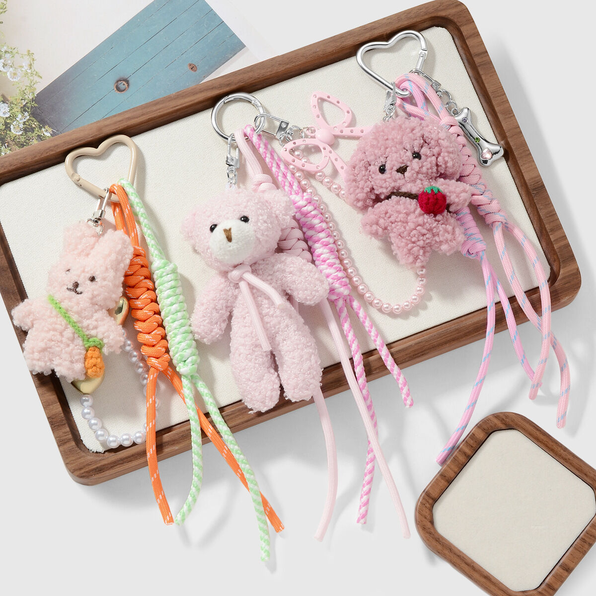 Cute Plush Animal Bag charms
