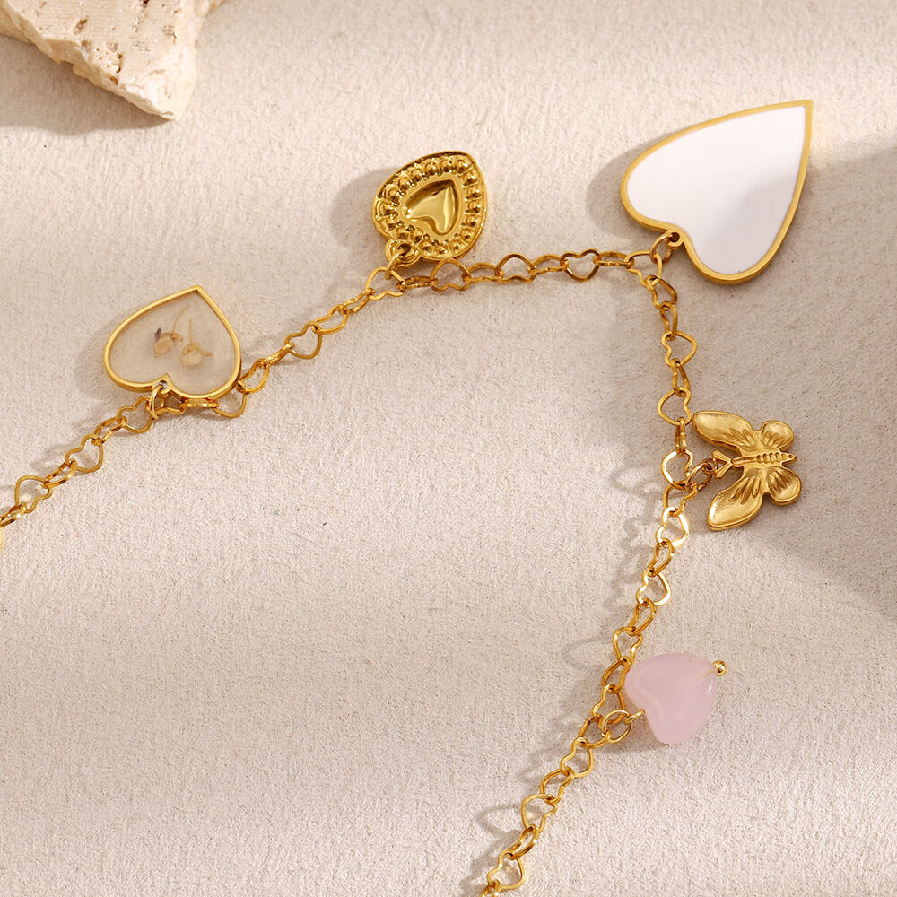 Luxury Style Romantic Heart Butterfly Pendant Women's Necklaces Picture5