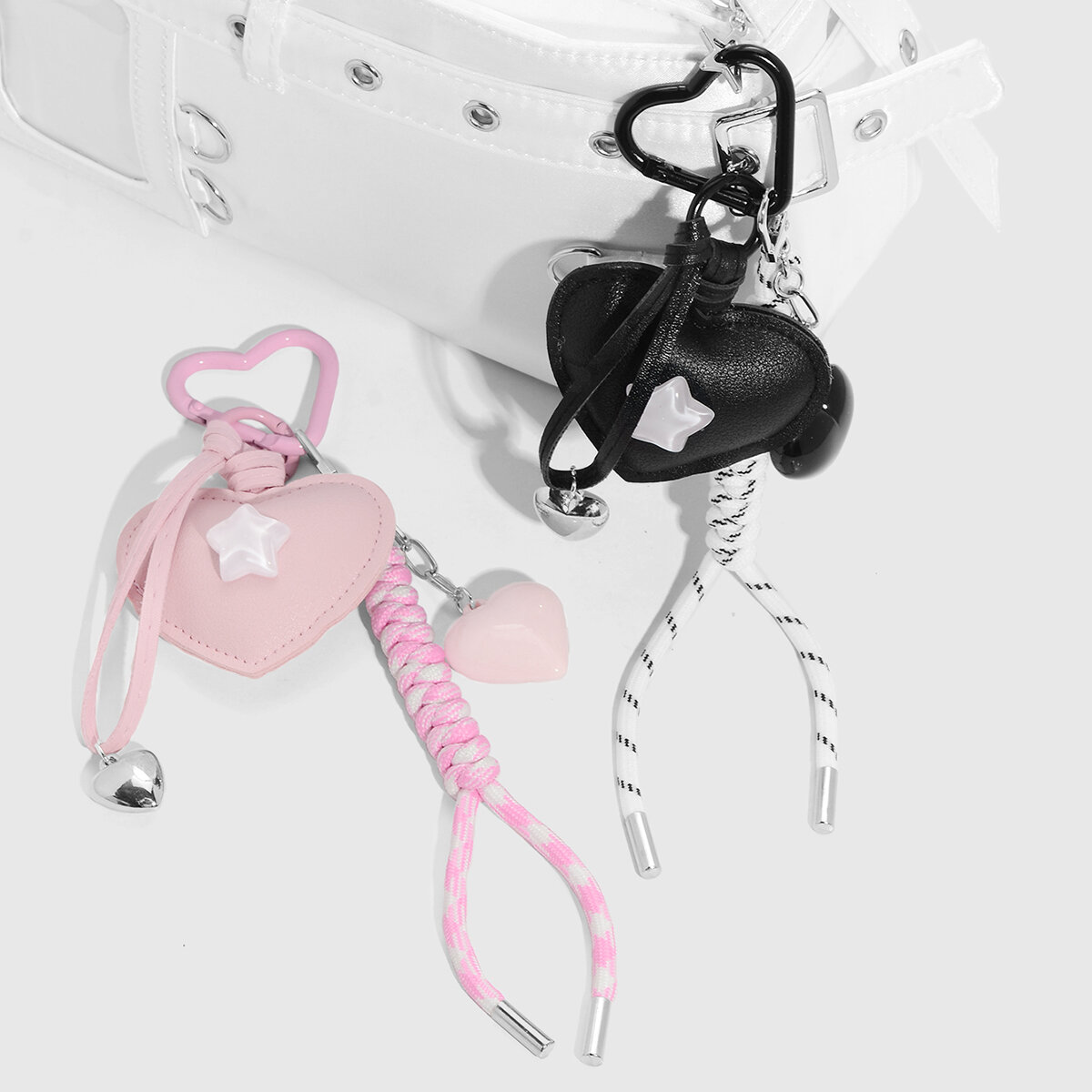  style heart shape bag charms 2