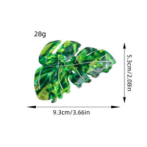 Premium Elegant Leaf Styling Women's Hair Claw h5 Picture5