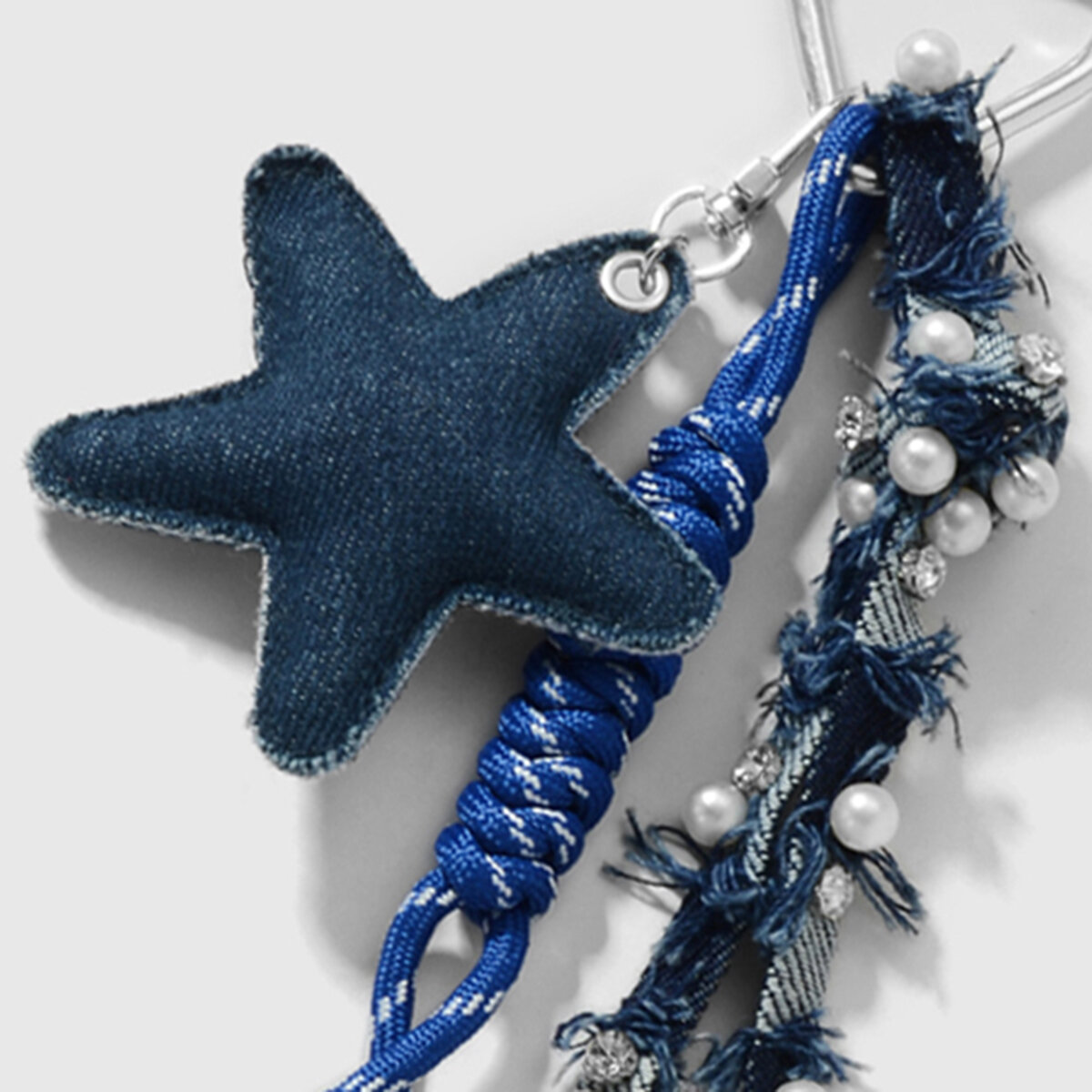 Denim Heart Alloy Bag Charms Picture4