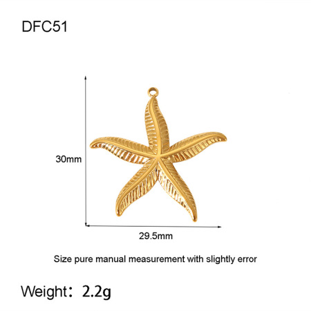 1 Pair Simple Series Turtle Stainless Steel Waterproof   Gold Color  Unisex Pendants
