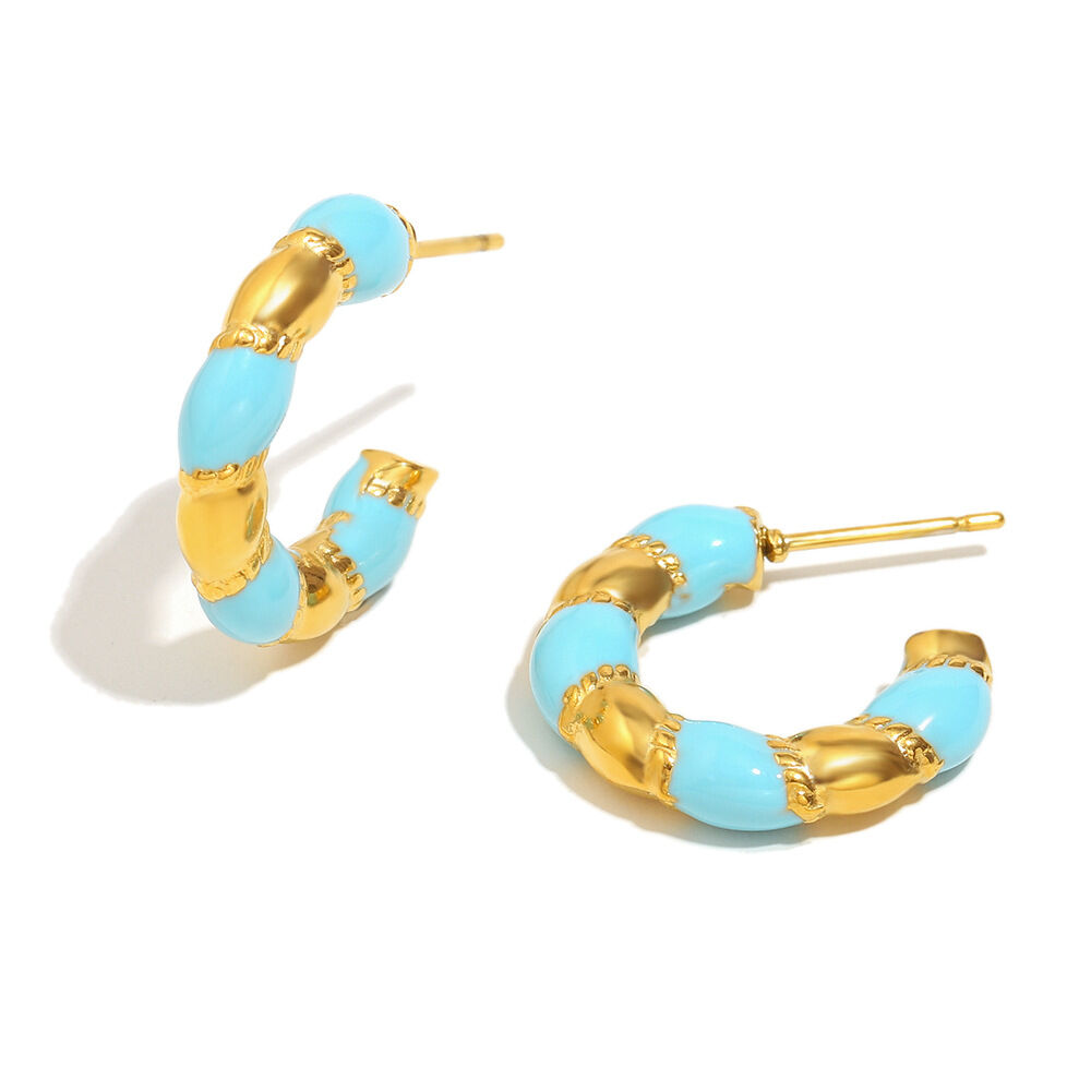 Elegant Retro Color Blocking Women's Earrings