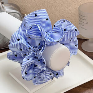 1 Piece Simple Series Elegant Strip Fabric Women's Scrunchies h5