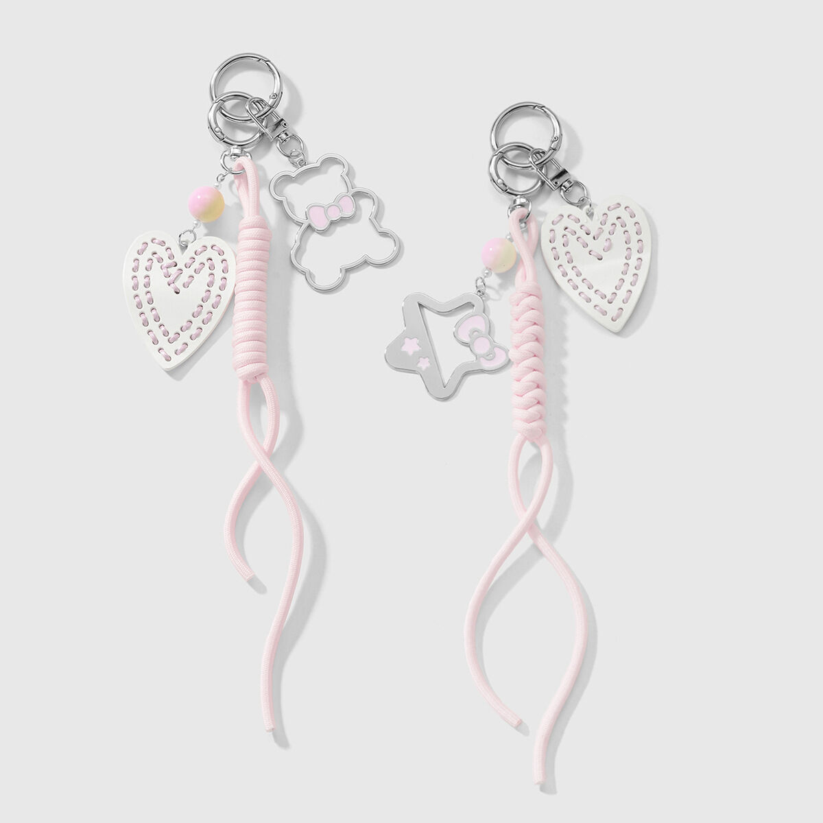 Cute Heart Bag Charms Picture3
