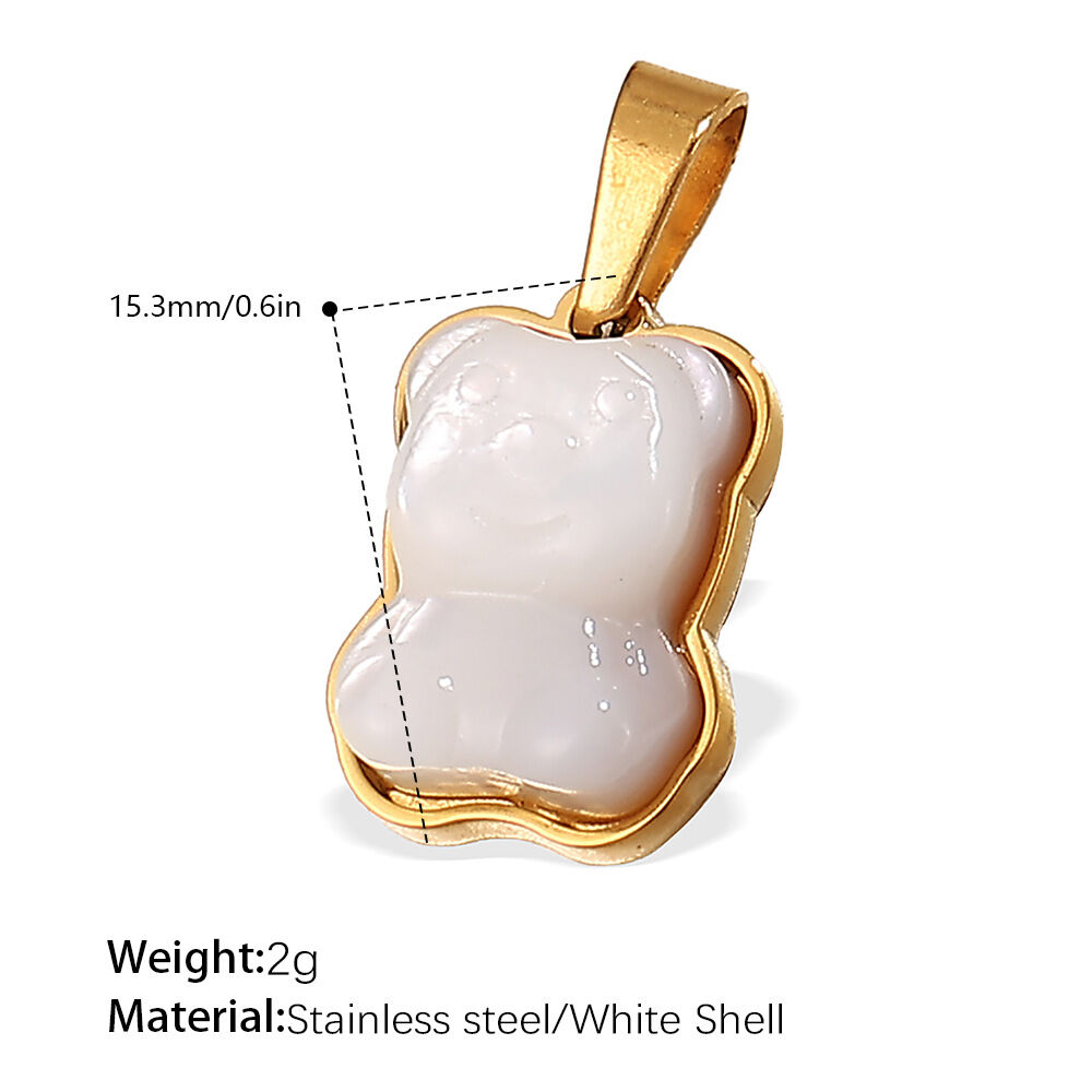 Pj558Weg White Shell Gold Pendant Picture12
