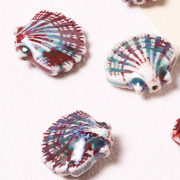 1 Piece Shell Ceramics DIY Jewelry Bead h5 Picture3