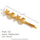 Seestern-Haarspange mit Jakobsmuschel - Gold Bild4