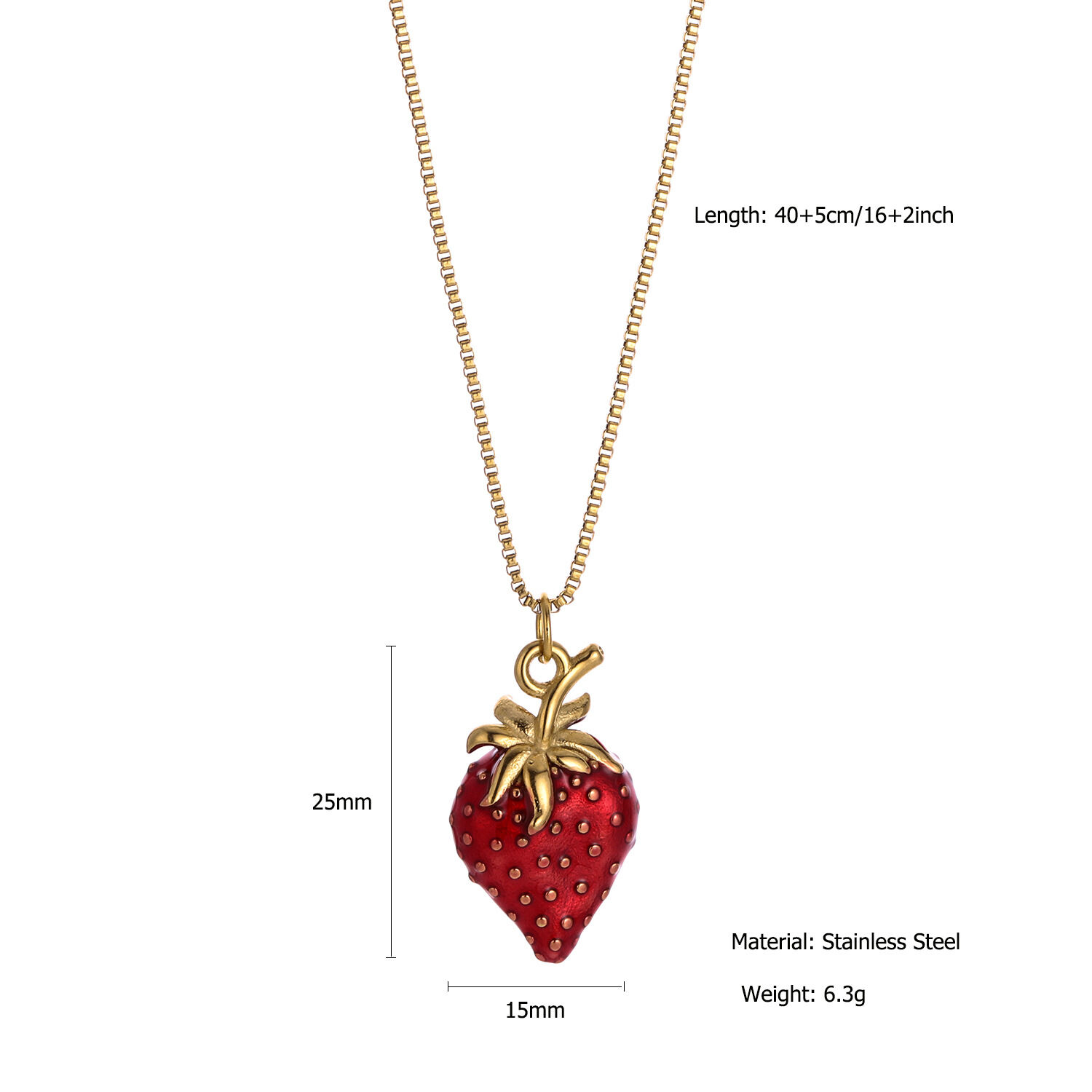 1 paio di collane con ciondolo da donna color oro impermeabile in acciaio inossidabile a forma di cuore, serie lussuosa ed elegante h5 Immagine2