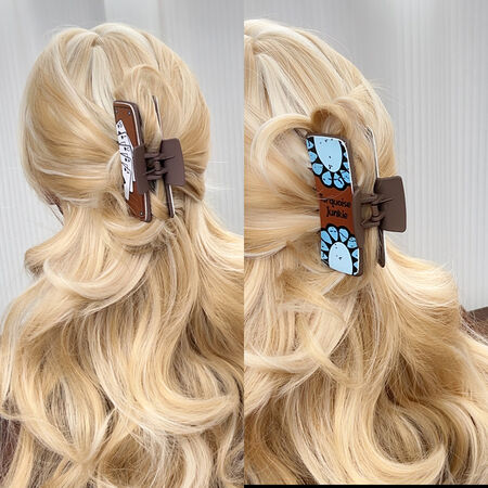 Simple Series Retro Mixed Color Resin Women's Hair Claws 2