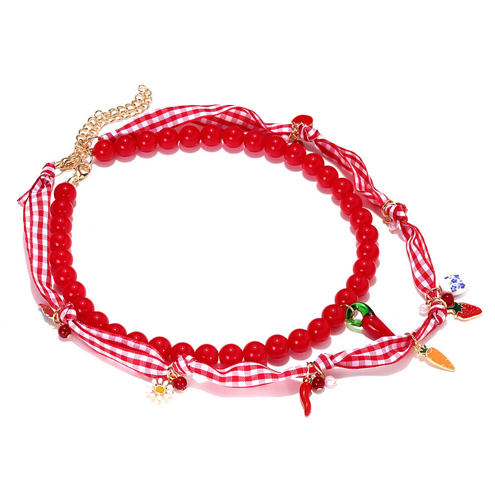 Cute Fruit Resin Layered Necklaces 2